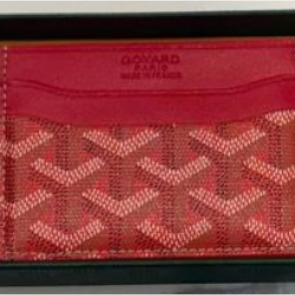 Goyard Red Card Holder - Brand New w/ Box
